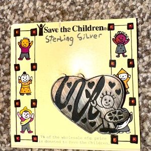 Save the Children Sterling Silver Brooch